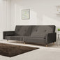 JUNG Vida Schlafsofa 2-Sitzer mit 2 Kissen Dunkelgrau Samt