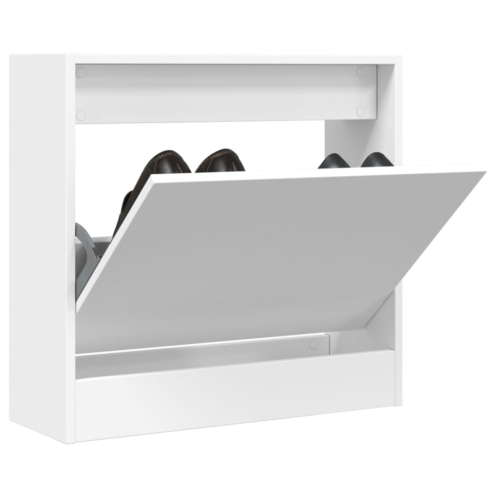 JUNG Vida Schuhschrank Weiß 60x21x57 cm Holzwerkstoff
