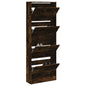 JUNG Vida Schuhschrank Räuchereiche 60x21x163,5 cm Holzwerkstoff