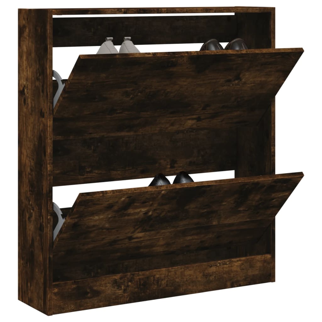 JUNG Vida Schuhschrank Räuchereiche 80x21x87,5 cm Holzwerkstoff