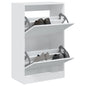 JUNG Vida Schuhschrank Weiß 60x34x96,5 cm Holzwerkstoff