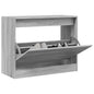 JUNG Vida Schuhschrank Grau Sonoma 80x34x63 cm Holzwerkstoff
