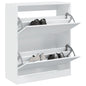 JUNG Vida Schuhschrank Weiß 80x34x96,5 cm Holzwerkstoff