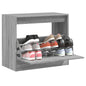 JUNG Vida Schuhschrank Grau Sonoma 80x42x69 cm Holzwerkstoff
