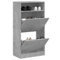 JUNG Vida Schuhschrank Betongrau 60x34x116 cm Holzwerkstoff