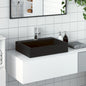 JUNG Vida Waschbecken 50x38x11 cm Mineralguss/Marmorguss Mattschwarz