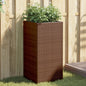 JUNG Vida Pflanzkübel Braun 40x40x80 cm Poly Rattan