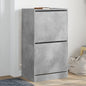 JUNG Vida Schuhschrank mit 2 Klappen Betongrau 60x42x108 cm