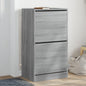 JUNG Vida Schuhschrank mit 2 Klappen Grau Sonoma 60x42x108 cm