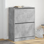 JUNG Vida Schuhschrank mit 2 Klappen Betongrau 80x42x108 cm