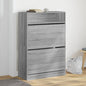 JUNG Vida Schuhschrank mit 2 Klappen Grau Sonoma 80x34x116 cm