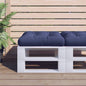 JUNG Vida Palettenkissen Marineblau 60x60x12 cm Stoff