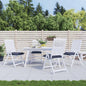 JUNG Vida Stuhlkissen 4 Stk. Marineblau 50x50x7 cm Oxford-Gewebe
