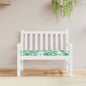 JUNG Vida Gartenbank-Auflage Blattmuster 100x50x7 cm Oxford-Gewebe