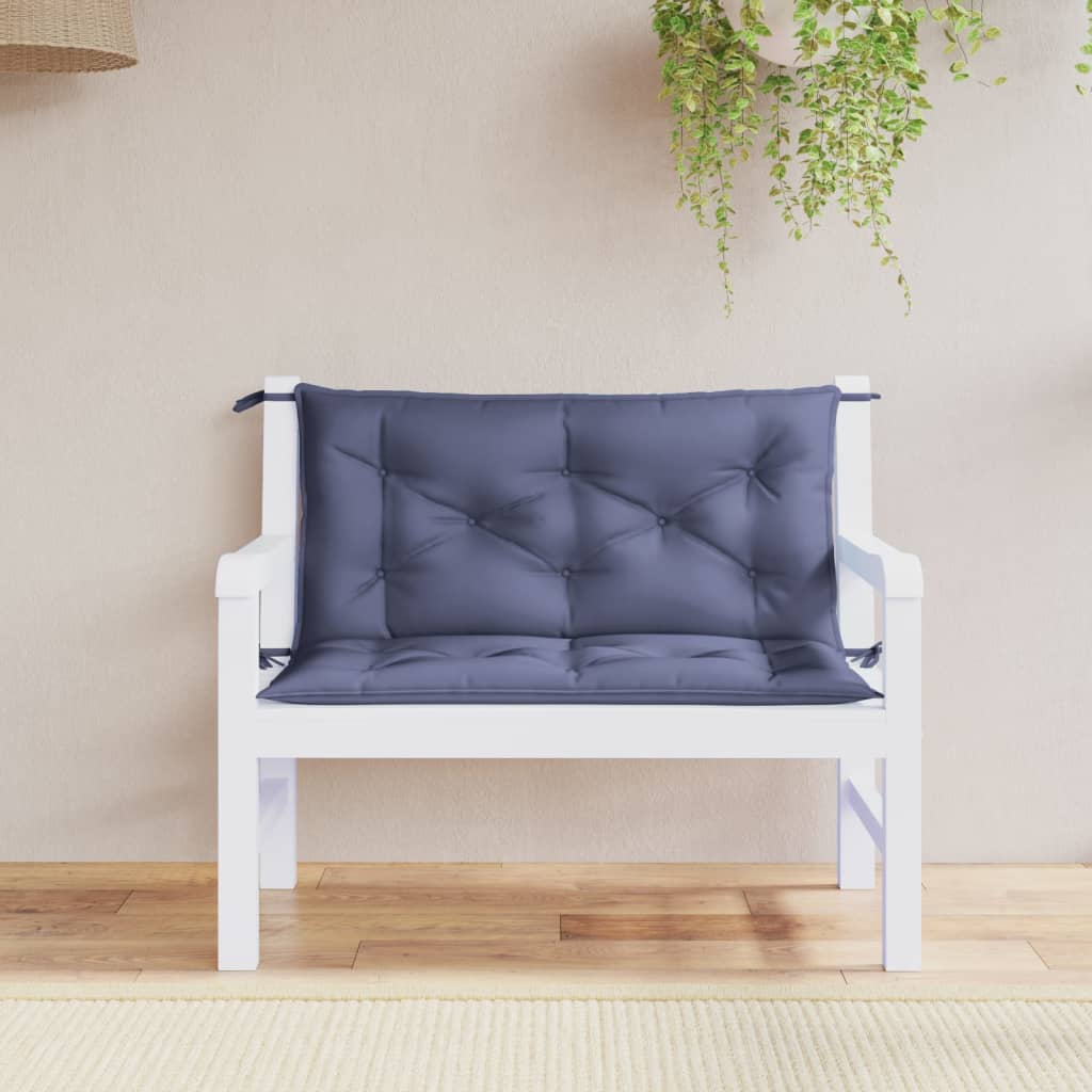 JUNG Vida Gartenbank-Auflagen 2 Stk. Marineblau 100x50x7 cm Oxford-Gewebe