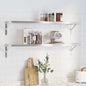 JUNG Vida Wandregale 2 Stk. 100x23,5x3 cm Silbern Edelstahl