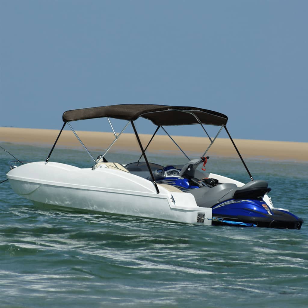 JUNG Vida 3-Bow Bimini-Top Schwarz 183x140x137 cm