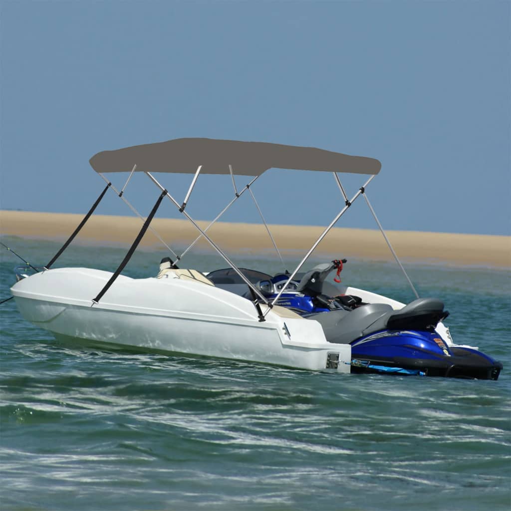 JUNG Vida 4-Bow Bimini-Top Grau 243x244x137 cm