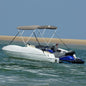 JUNG Vida 3-Bow Bimini-Top mit Mesh-Seitenteilen 183x(137-152)x137 cm