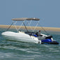 JUNG Vida 3-Bow Bimini-Top mit Mesh-Seitenteilen 183x(185-198)x137 cm