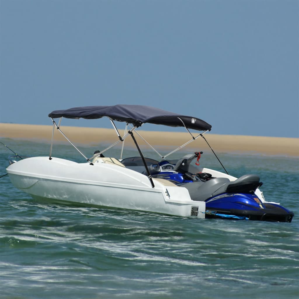 JUNG Vida 4-Bow Bimini-Top mit Mesh-Seitenteilen 243x(185-198)x137 cm