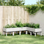 JUNG Vida Pflanzkasten mit Beinen Weiß 160x120x42 cm PP