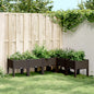 JUNG Vida Pflanzkasten mit Beinen Braun 160x120x42 cm PP