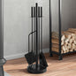 JUNG Vida 5-teiliges Kaminbesteck-Set 18 x 66 cm Stahl
