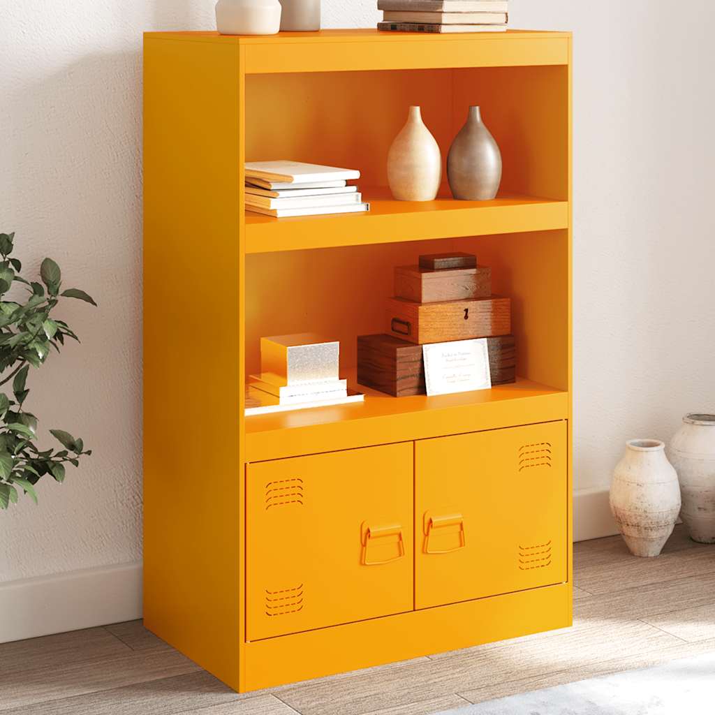 JUNG Vida Sideboard Senfgelb 67x39x107 cm Stahl