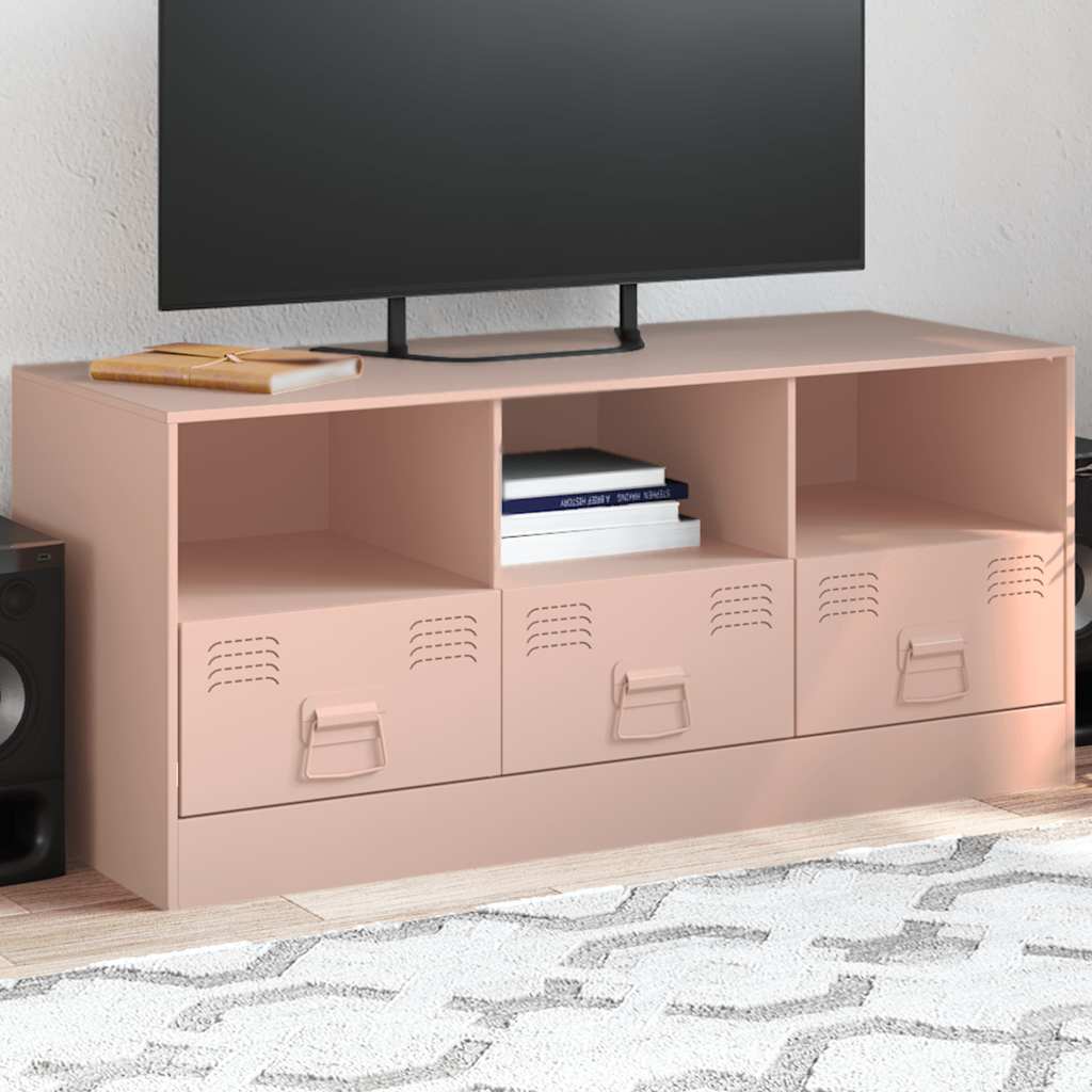 JUNG Vida TV-Schrank Rosa 99x39x44 cm Stahl
