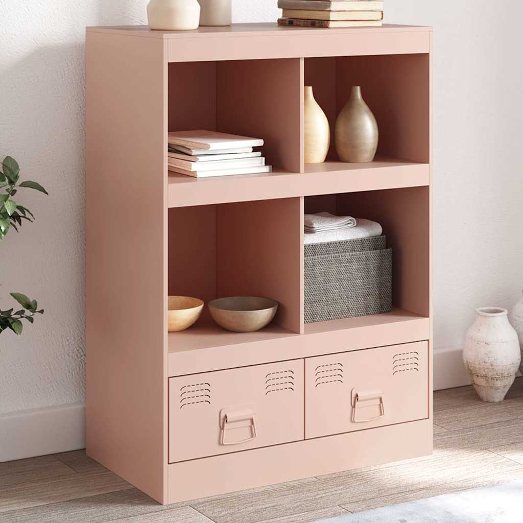 JUNG Vida Highboard Rosa 67x39x95 cm Stahl