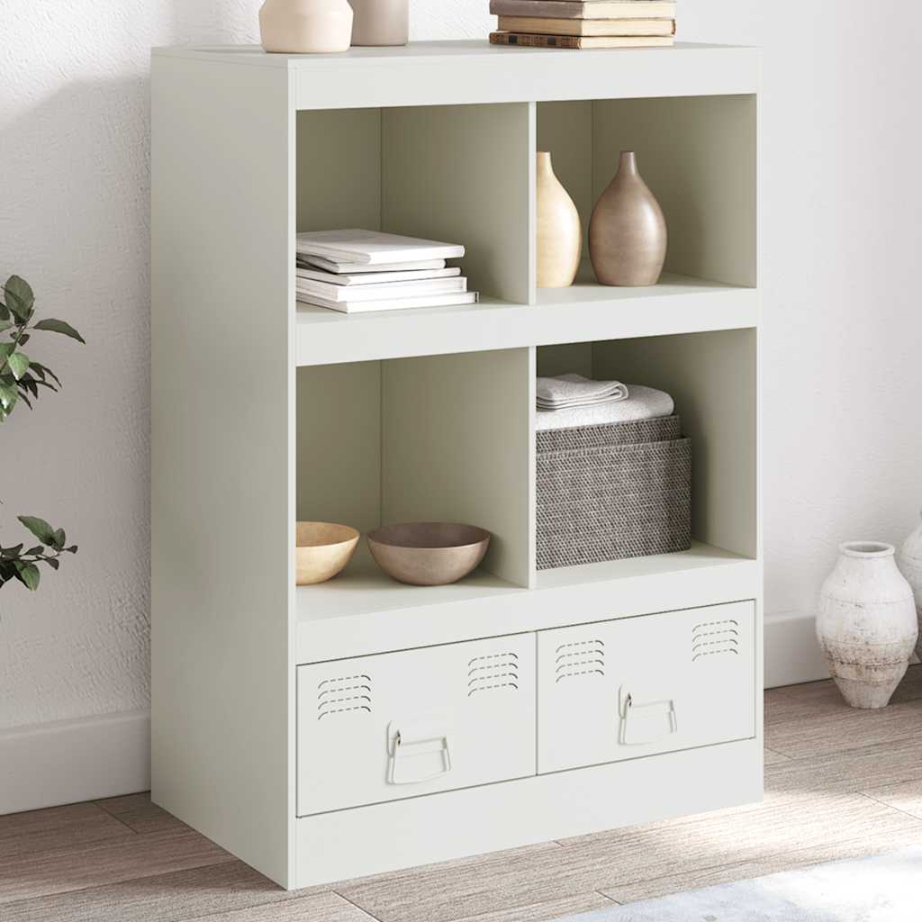 JUNG Vida Highboard Weiß 67x39x95 cm Stahl