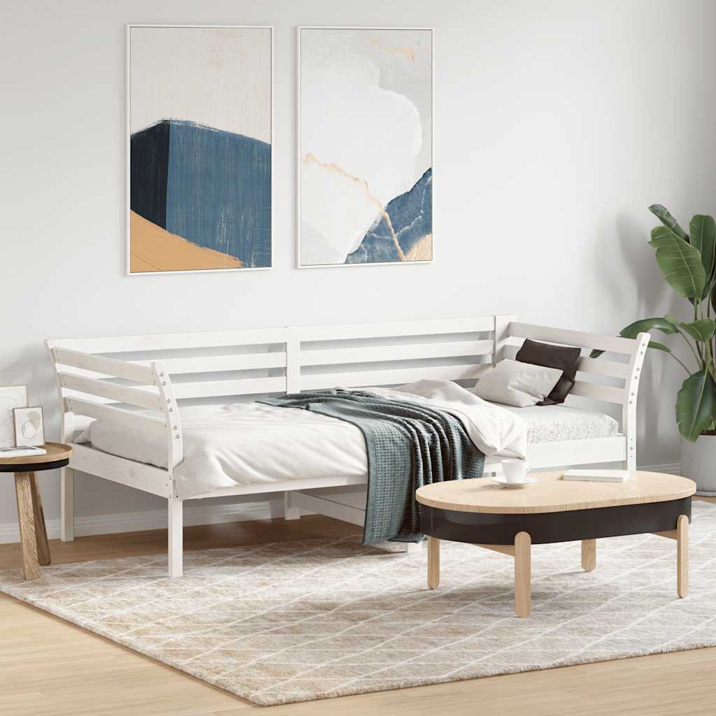 JUNG Vida Tagesbett ohne Matratze Weiß 90x190 cm Massivholz Kiefer