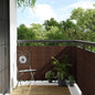 JUNG Vida Balkon-Sichtschutz Braun und Schwarz 300x100 cm Poly Rattan
