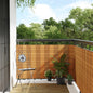 JUNG Vida Balkon-Sichtschutz Hellbraun 400x80 cm Poly Rattan