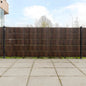 JUNG Vida Balkon-Sichtschutze 10 Stk. Braun Schwarz 255x19 cm Poly Rattan