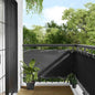 JUNG Vida Balkon-Sichtschutz Anthrazit 75x700 cm 100 % Polyester-Oxford