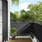 JUNG Vida Balkon-Sichtschutz Anthrazit 75x1000 cm 100 % Polyester-Oxford