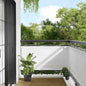 JUNG Vida Balkon-Sichtschutz Weiß 75x700 cm 100 % Polyester-Oxford