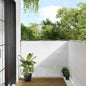JUNG Vida Balkon-Sichtschutz Weiß 120x800 cm 100 % Polyester-Oxford