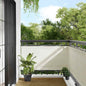 JUNG Vida Balkon-Sichtschutz Creme 75x700 cm 100 % Polyester-Oxford