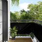 JUNG Vida Balkon-Sichtschutz Schwarz 75x700 cm 100 % Polyester-Oxford