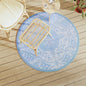 JUNG Vida Outdoor-Teppich ARAKIL Baby Blau Ø120 cm PP