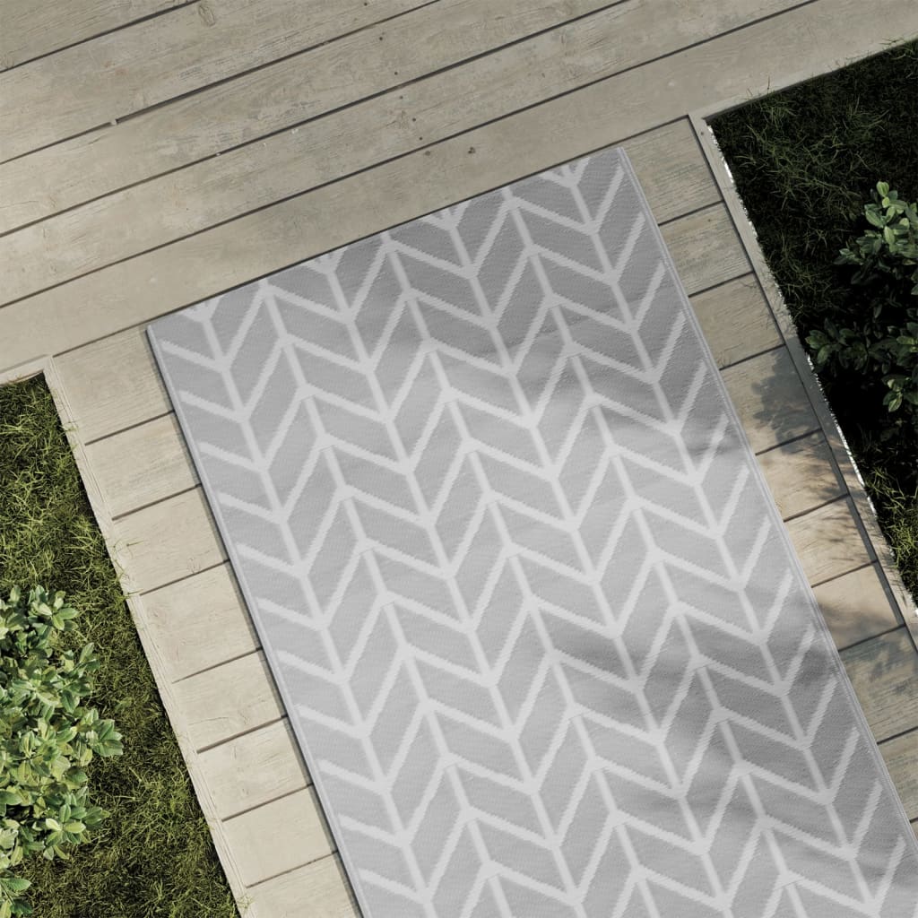 JUNG Vida Outdoor-Teppich ARAKIL Grau 80x150 cm PP