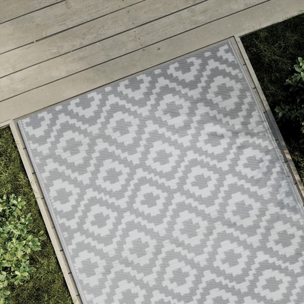 JUNG Vida Outdoor-Teppich ARAKIL Grau 120x180 cm PP