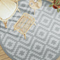 JUNG Vida Outdoor-Teppich ARAKIL Grau Ø200 cm PP