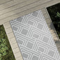 JUNG Vida Outdoor-Teppich ARAKIL Grau 80x150 cm PP