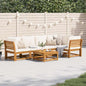 JUNG Vida 6-tlg. Garten-Lounge-Set mit Kissen Massivholz Akazie