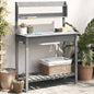 JUNG Vida Pflanztisch mit Waschbecken 147,5x44x139,5 cm Massivholz Tanne