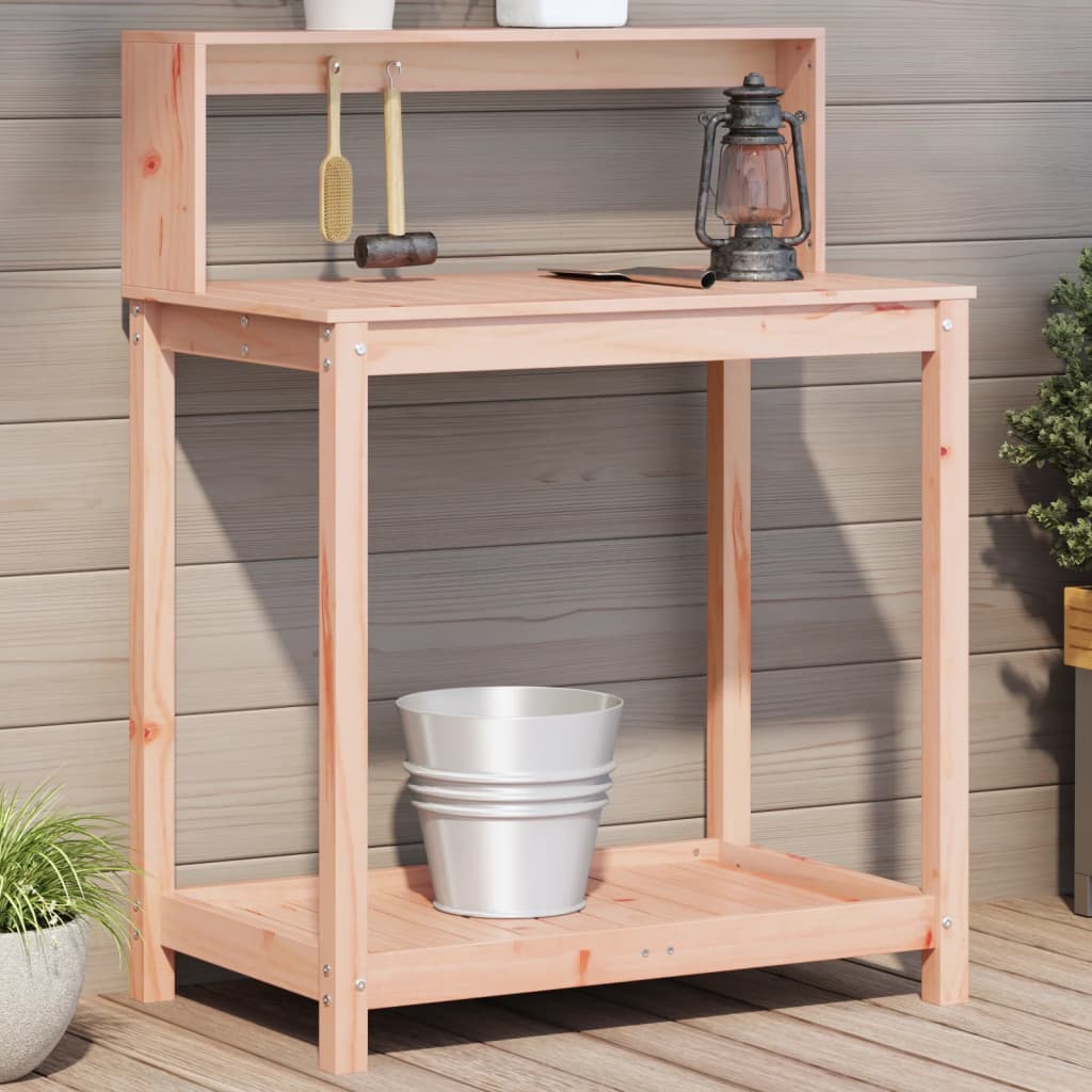 JUNG Vida Pflanztisch mit Ablagen 82,5x50x109,5 cm Massivholz Douglasie